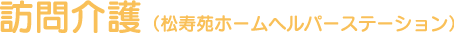 訪問介護（松寿苑ホームヘルパーステーション）